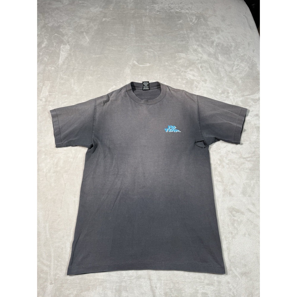 Vintage 90s No Fear T Shirt Size Large Sun Faded Distressed Skate Grunge USA